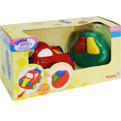 Игрушка для малышей "Машинка", цвет: красный комплект) Состав Машинка, пульт управления инфо 13538m.