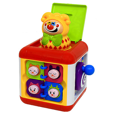 Развивающая игрушка "Клоун-выскочка" 15,5 см x 14,5 см инфо 13659m.