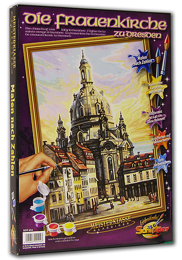 Женский монастырь в Дрездене Раскраска по номерам, 30 см х 40 см Серия: Meisterklasse Klassiker инфо 12494e.