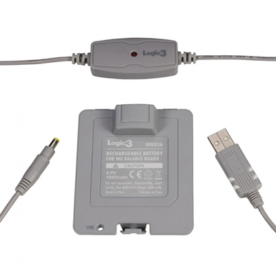 Аккумулятор для Wii Balance Board 1000 мАч + зарядный кабель USB Аксессуар Logic3; Китай 2009 г ; Модель: NW836 инфо 13839e.